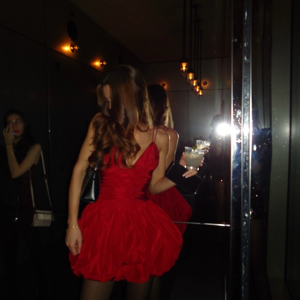 STAUD Red Ruched Mini Dress - Picture 12 of 12